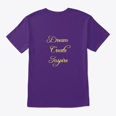 Stardust Creations ~ I'm A Believer Purple T-Shirt Back
