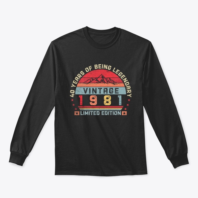 40 Years Old Retro 1981 Birthday Vintage