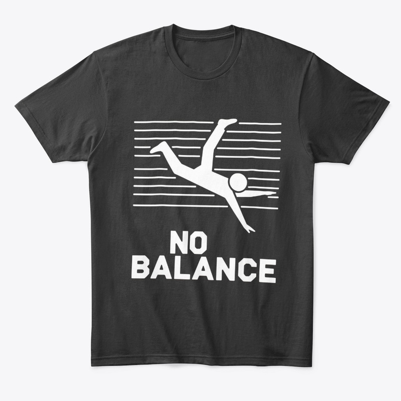 No Balance White Logo - Funny T-Shirts