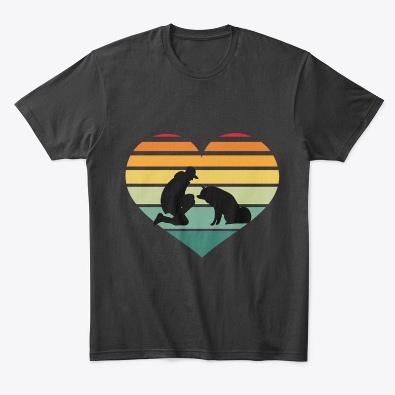 Vintage heart dog lovers Tshirts