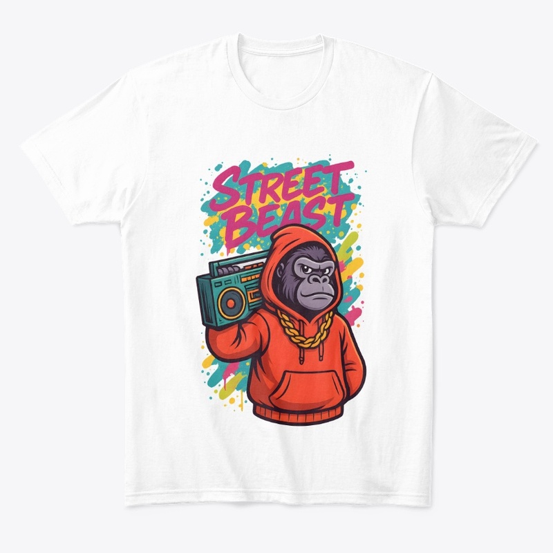 Street Beast Gorilla Hoodie Tee