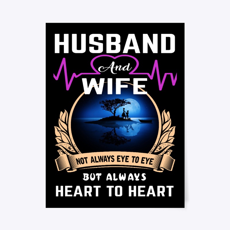 Husband and wife, heart to heart
