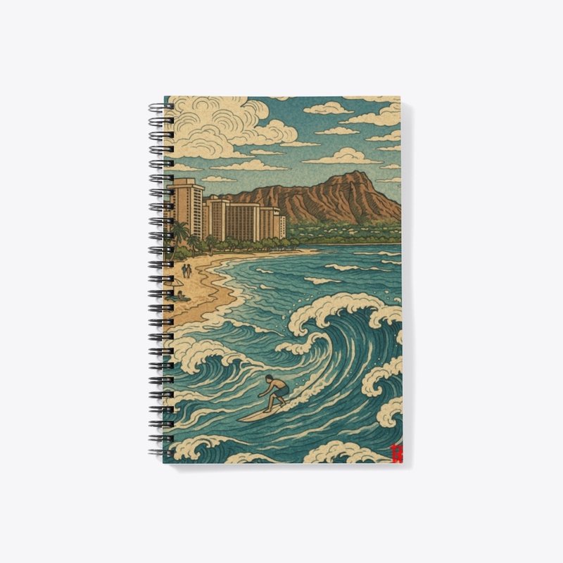 Hawaiian Great Wave - Hokusai Style
