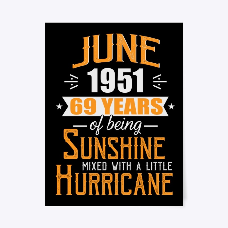 June 1951, 69 Years Anniversary Gift