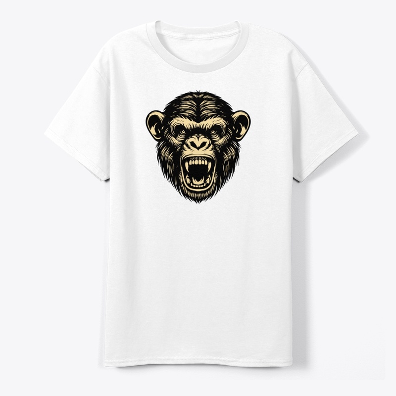 Fierce Angry Chimp Artwork
