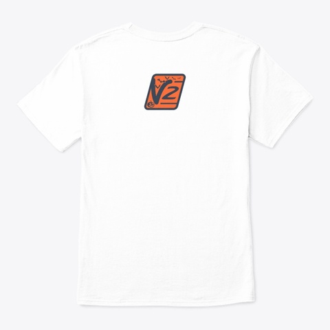 V2 Halloween Collection   Spoopy White áo T-Shirt Back
