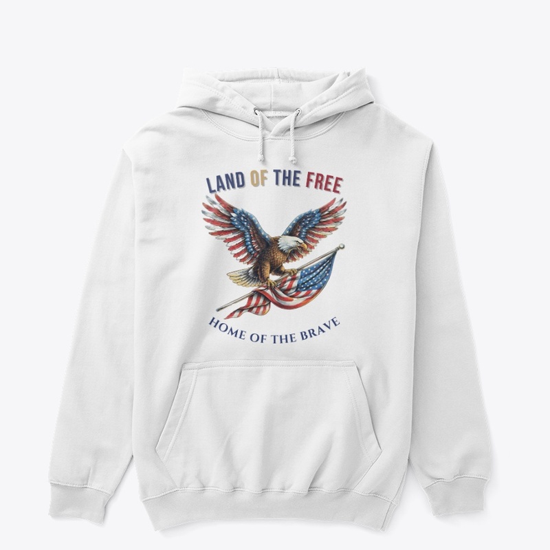 Land Of The Free Patriotic Eagle Tee
