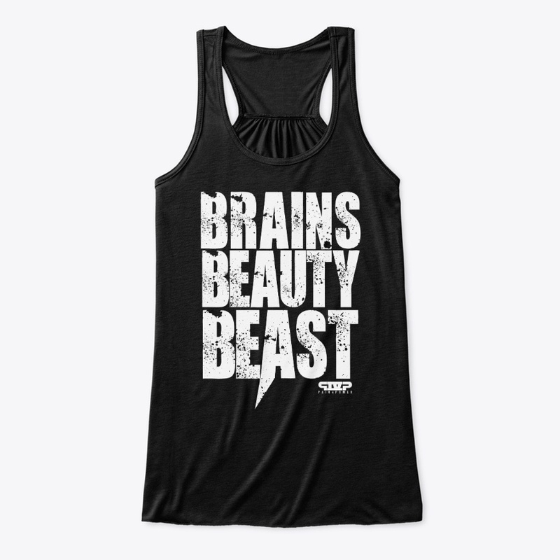 BRAINS BEAUTY BEAST Black Wear