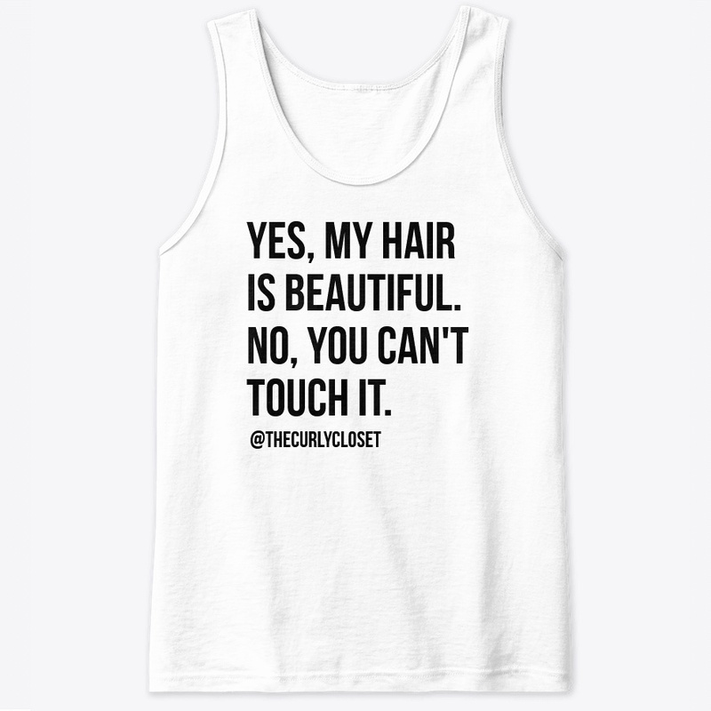 You can't touch my hair - white