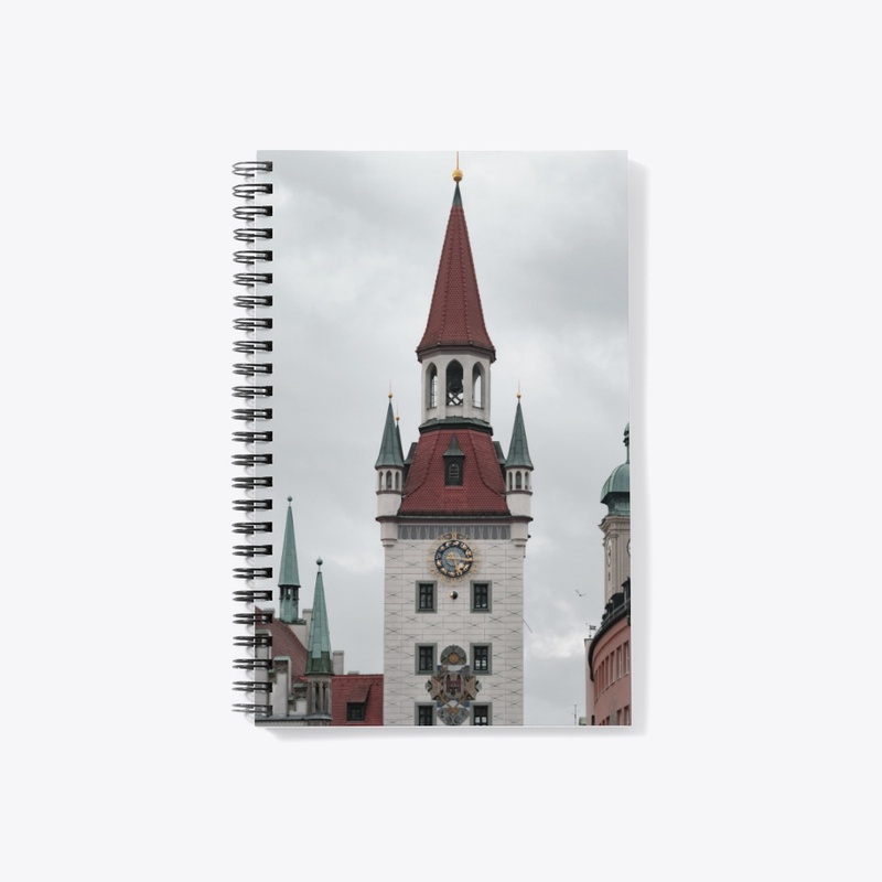 Clock tower on a cloudy day