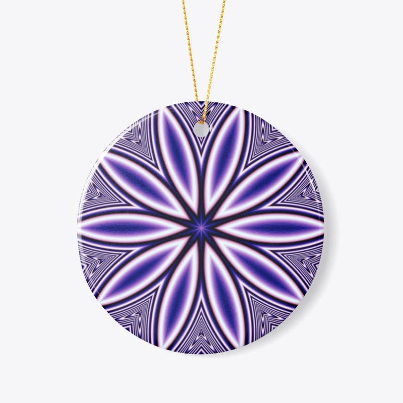 Blue Fractal Flower