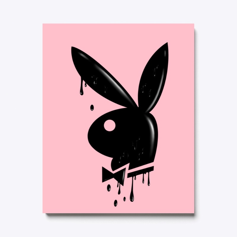 Melting Playboy Canvas Print 