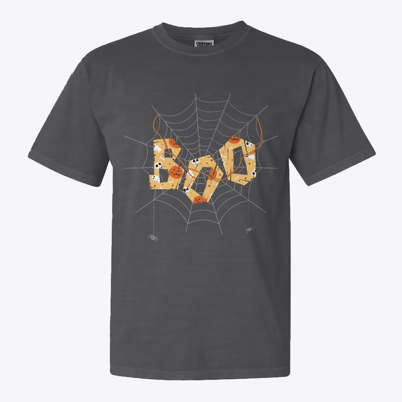 Spider Web Boo Halloween Shirt