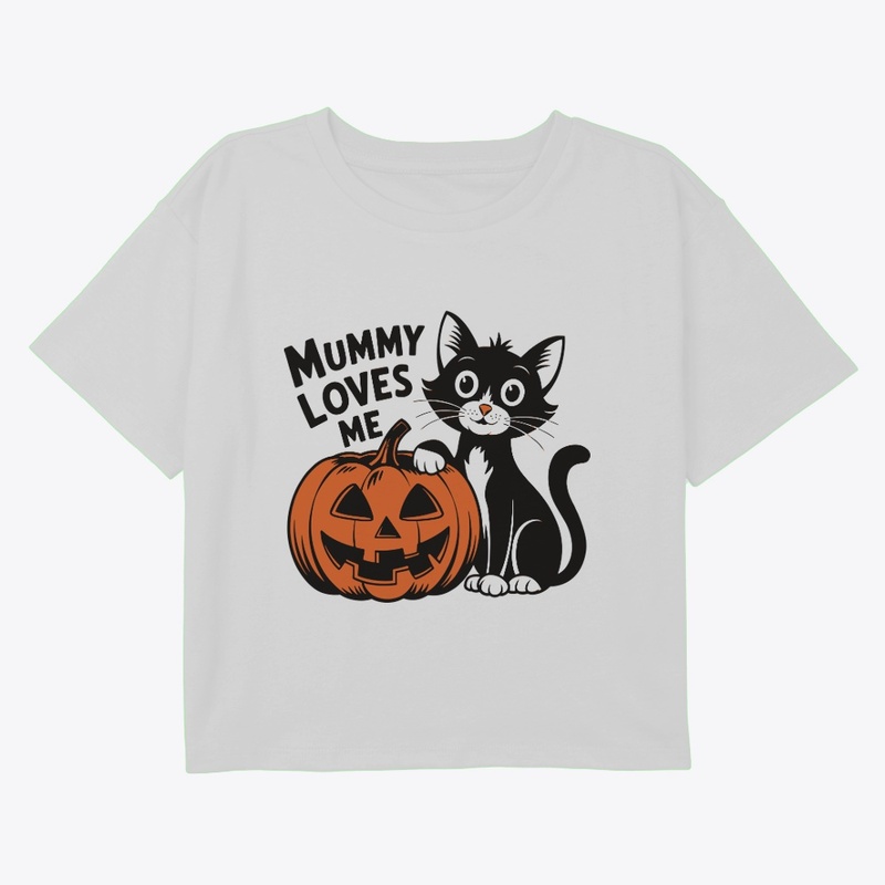 Mummy Loves Me Cute Halloween T-Shirt.