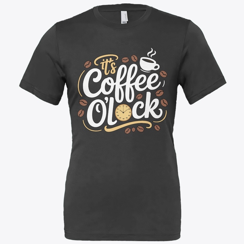 It's coffee o'clock. Typography Design