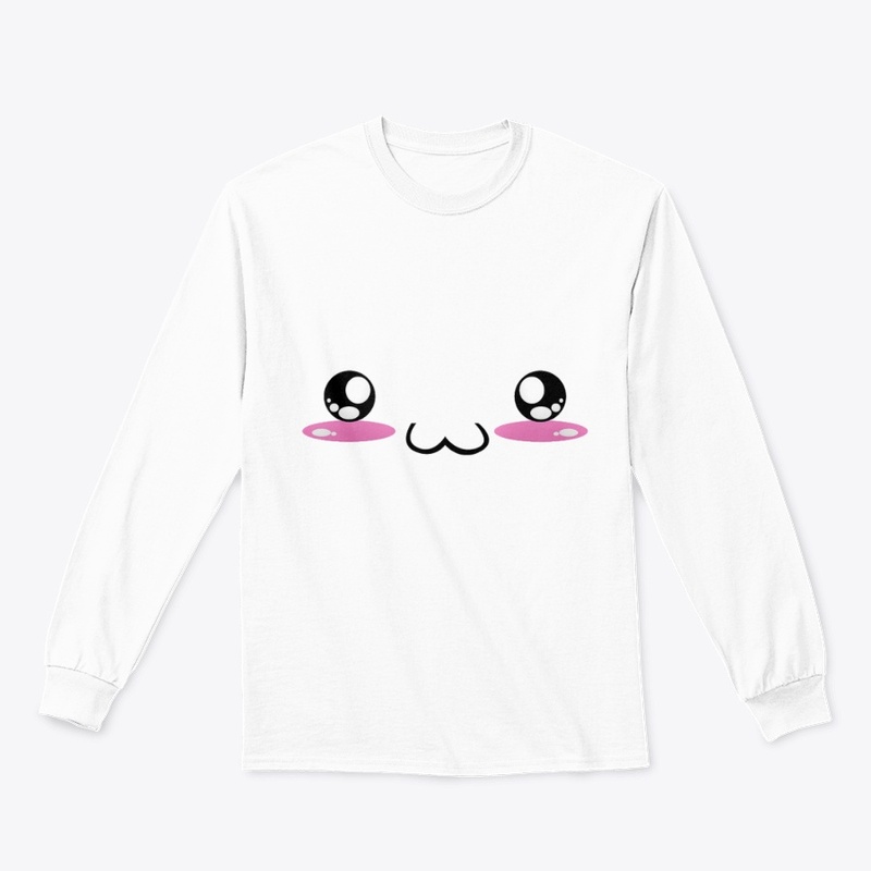 kawaii japaneses faces design: happy