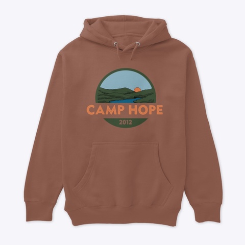 Camp Hope Logo Hoodie Chestnut áo T-Shirt Front