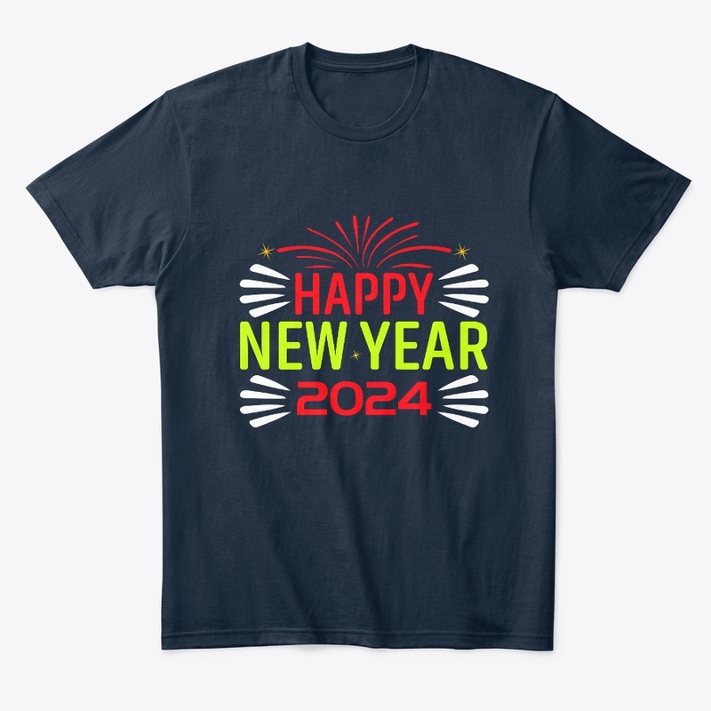 Happy New Year 2024 T Shirt Design