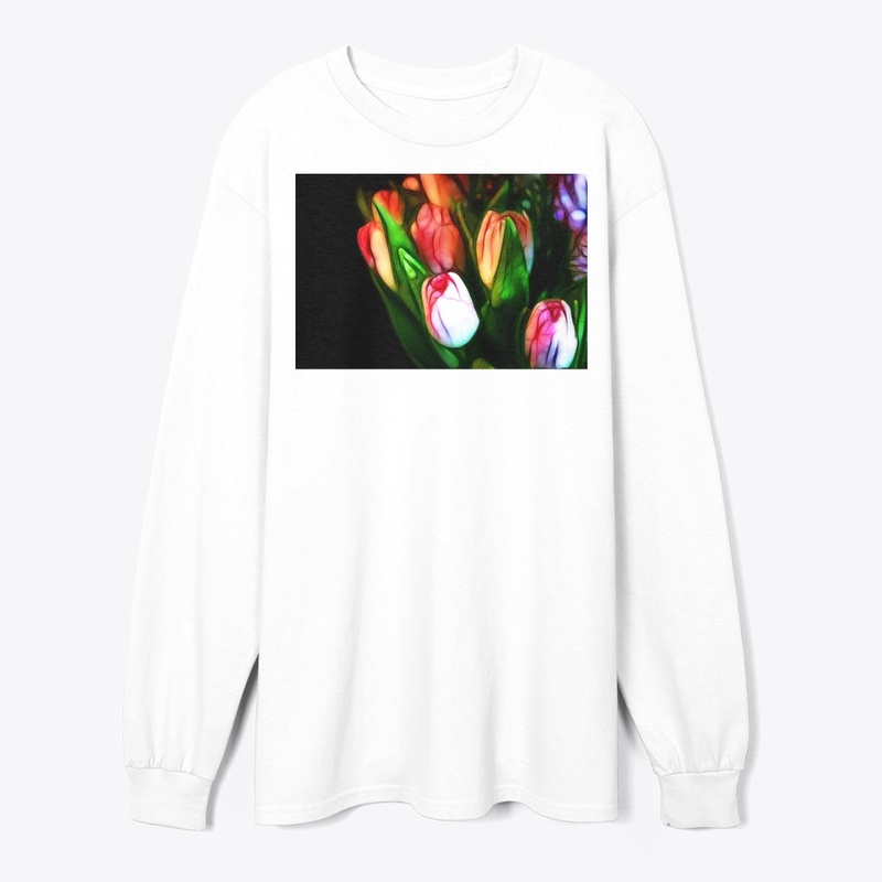 Abstract Pink Tulips