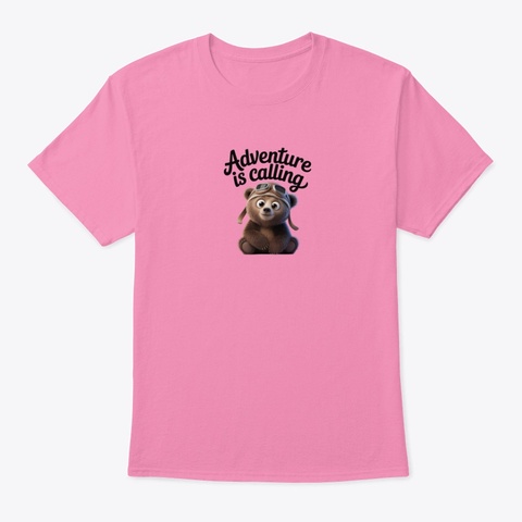 Adventure Is Calling Pink Camiseta Front