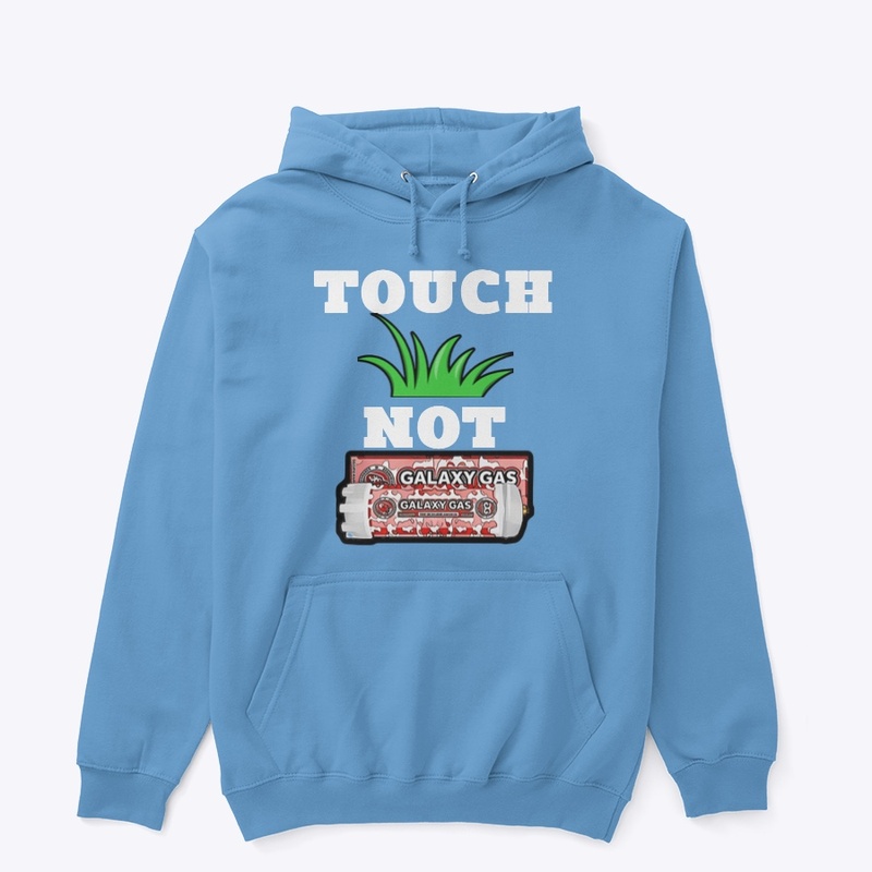 Grass not galaxy gas teal hoodie