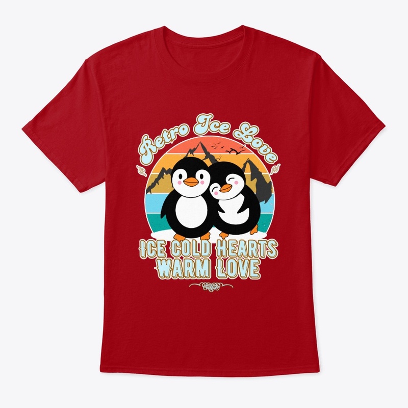 "Retro Ice Love" – Matching Couple Tees