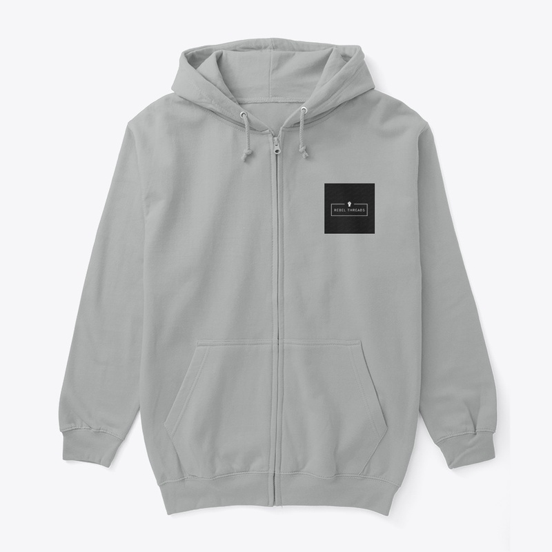 WHITE HOODIE FULL ZIP