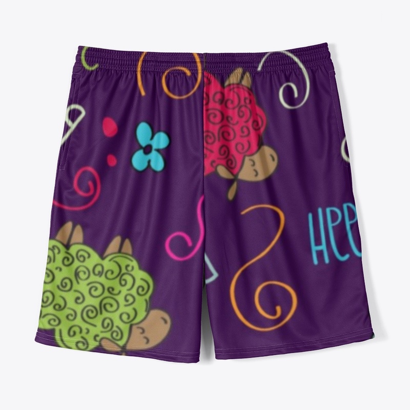  All-Over Print Men's Jersey Shorts
