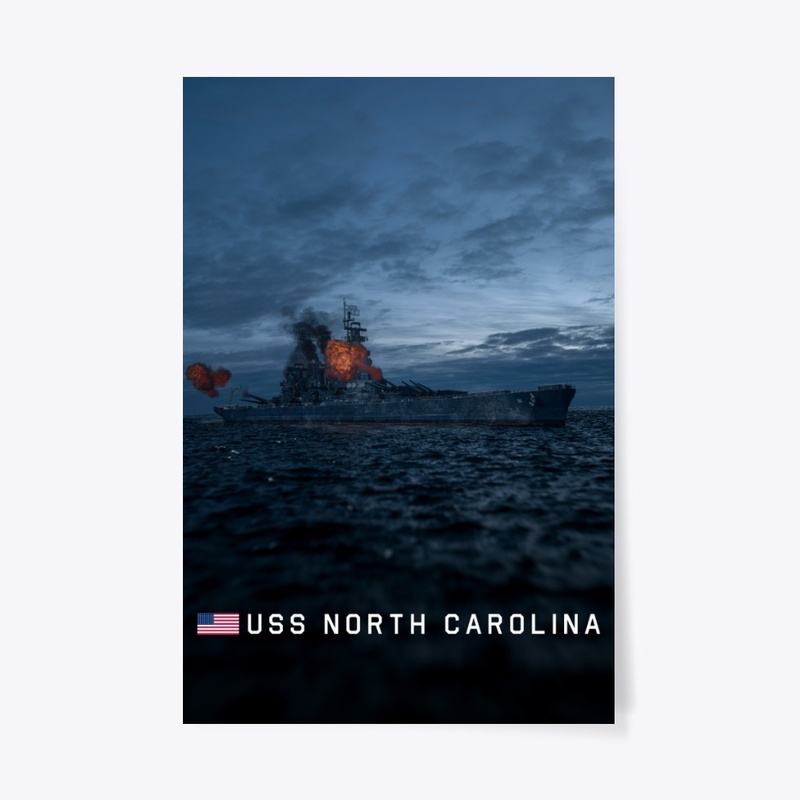 USS North Carolina Artwork