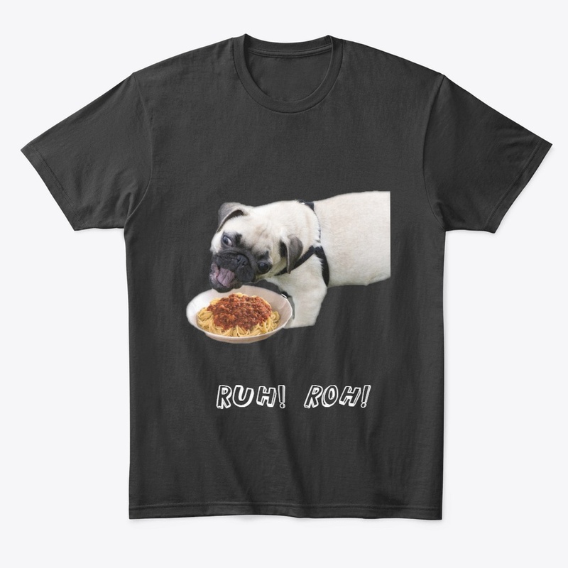 Pug Eating Spaghetti 