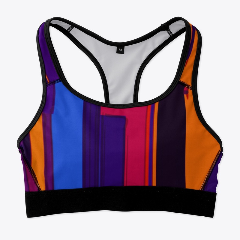 Multicolor Abstract Stripe Pattern  