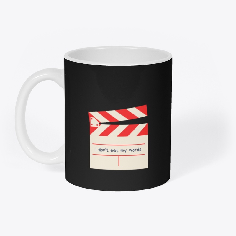 I don't eat my words. simple design