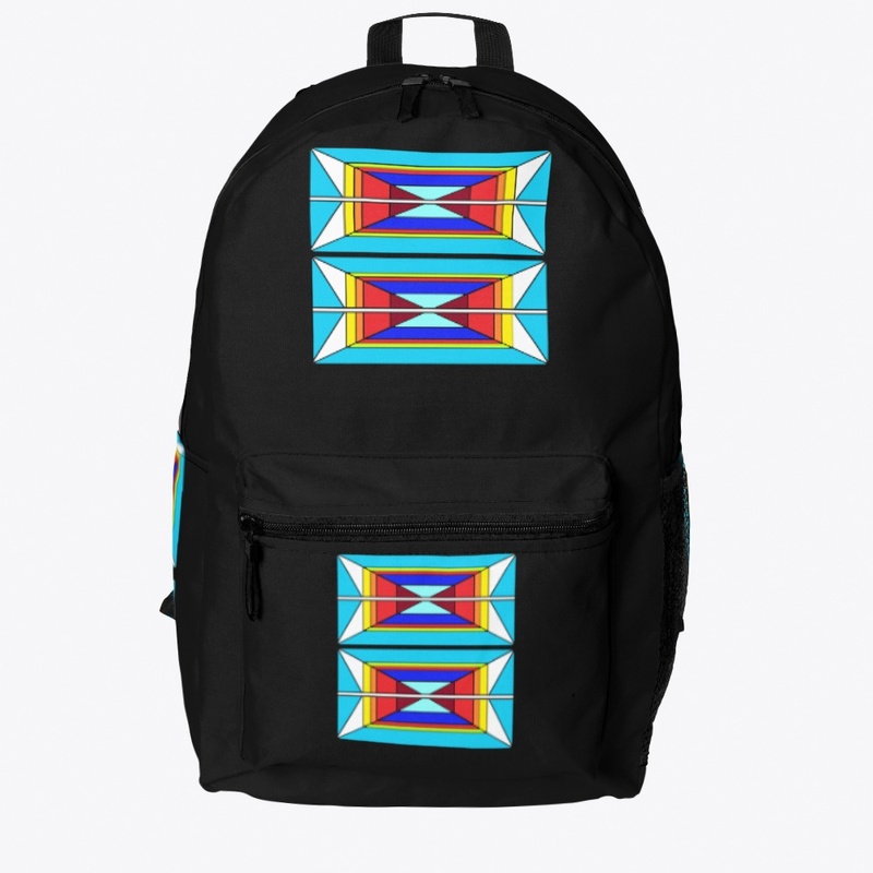 The blue design