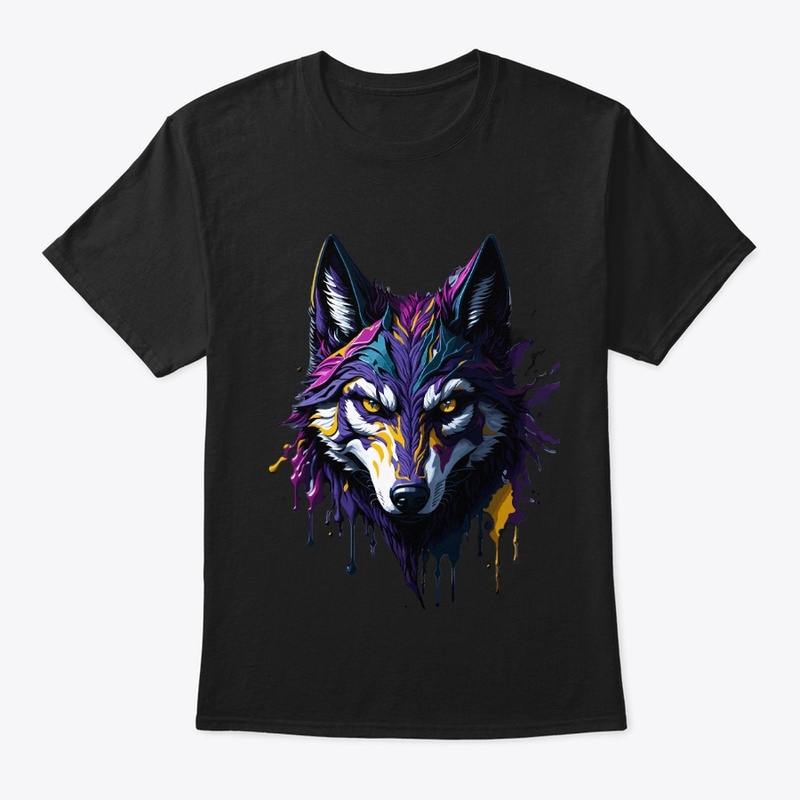 Dark Colour-ful Wolf design