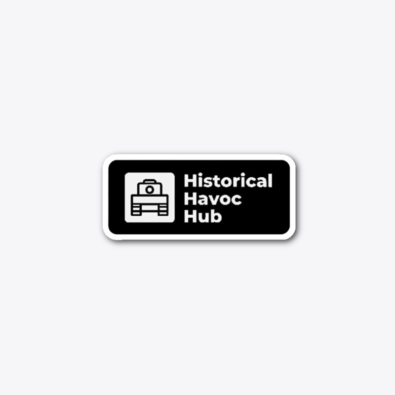 Historical Havoc Hub rectangle sticker