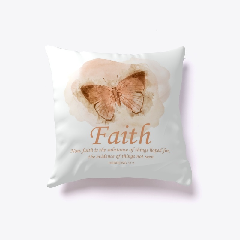 Womens Christian Butterfly Verse: Faith