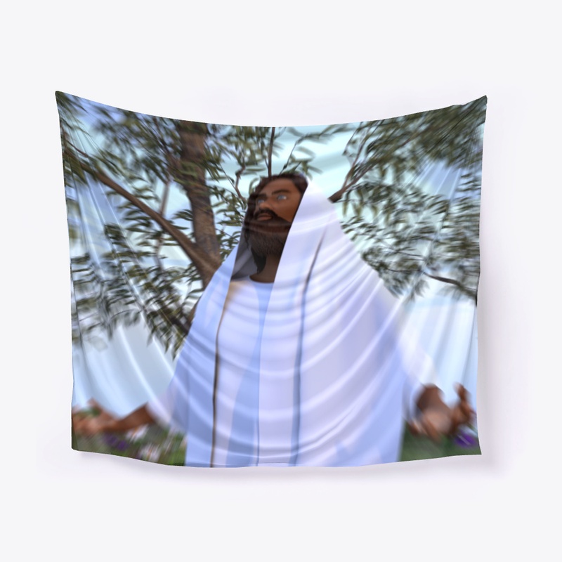 Jesus Christ black with white robe 