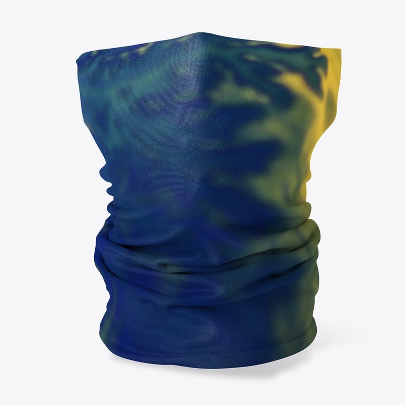 Abstract Reef Coral Tie-dye Design