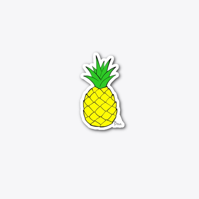 Boca Pineapple Sticker