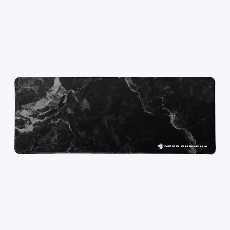 Nexo Quantum Black Marble Style Desk Mat