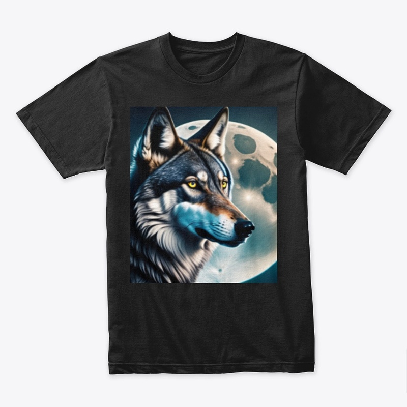 unique wolf  printed unisex t-shirts 