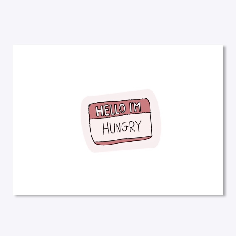 Hello Im Hungry Name Tag