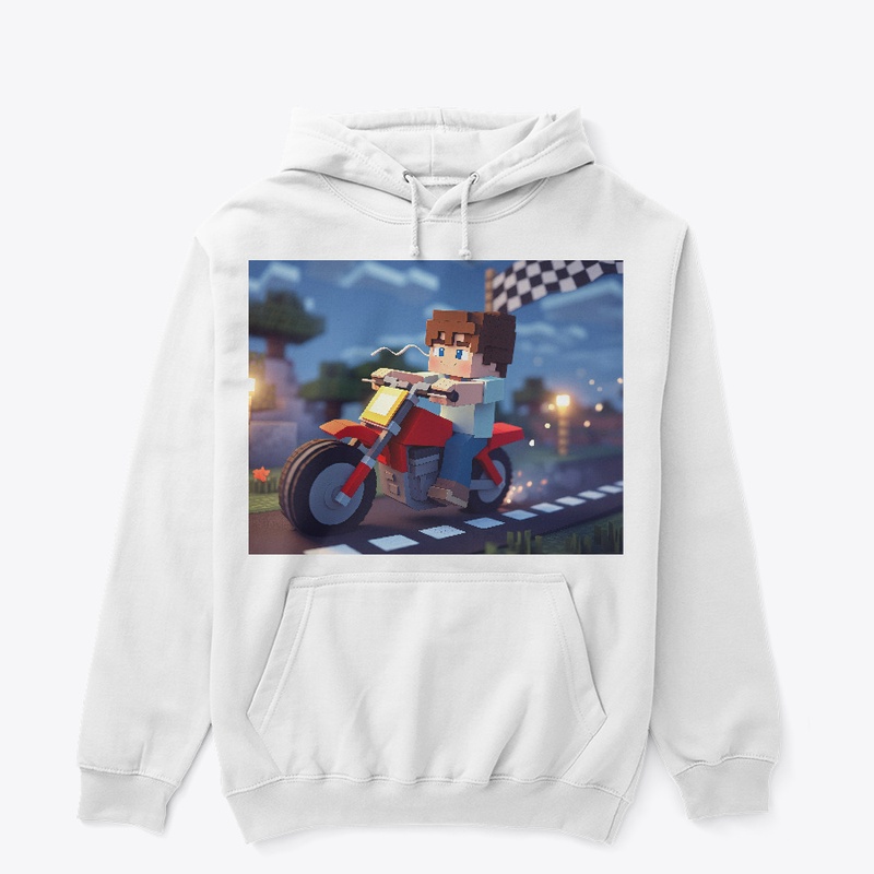 Biker T Shirt  Unisex Hoodie