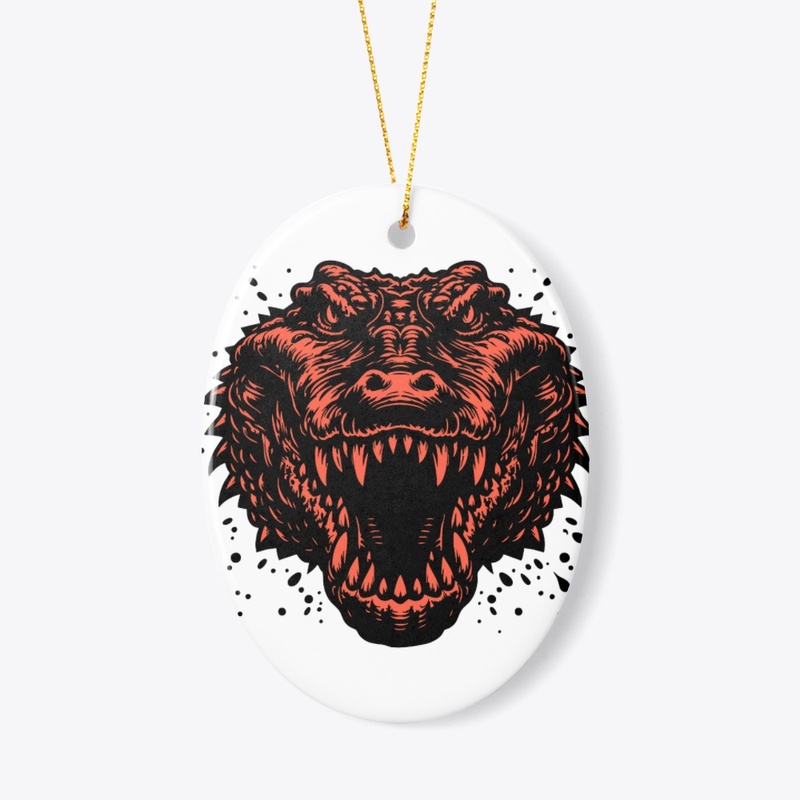 Fierce Alligator Head Apparel