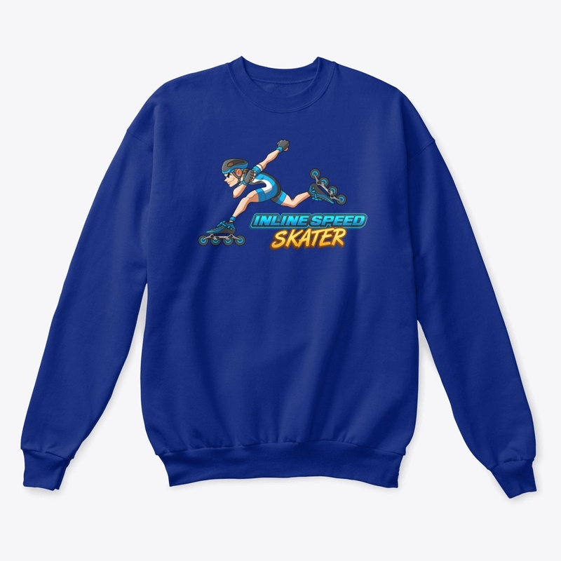 Inline Speed Skater Cartoon Logo