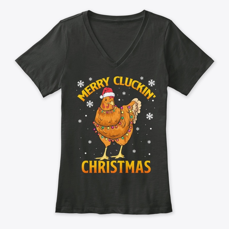 Hen Lover Gift, Merry Cluckin' Christmas