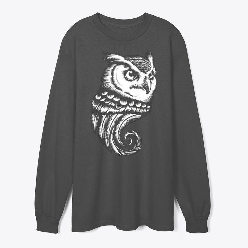 Intricate Vintage Owl Illustration
