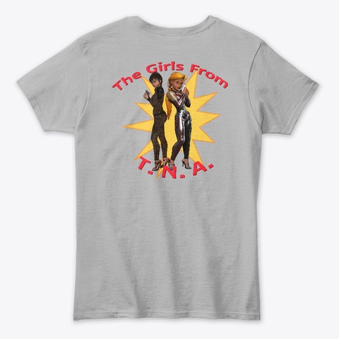 Girls From Tna Collection 1 Sport Grey T-Shirt Back