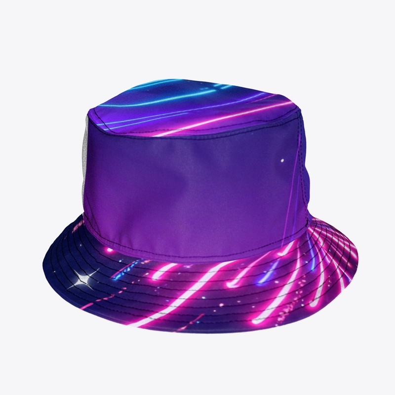 Neon Fireworks New Year Celebration