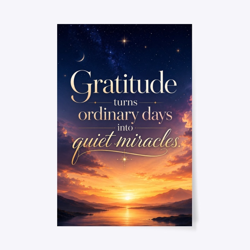 Miracle Sky Gratitude Print
